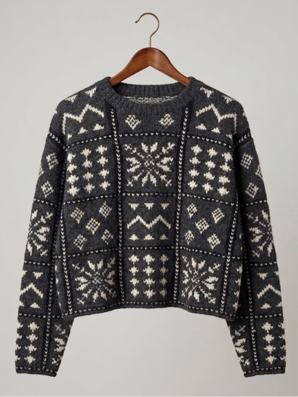 SQUAW VALLEY vintage 100% wool sweater size medium